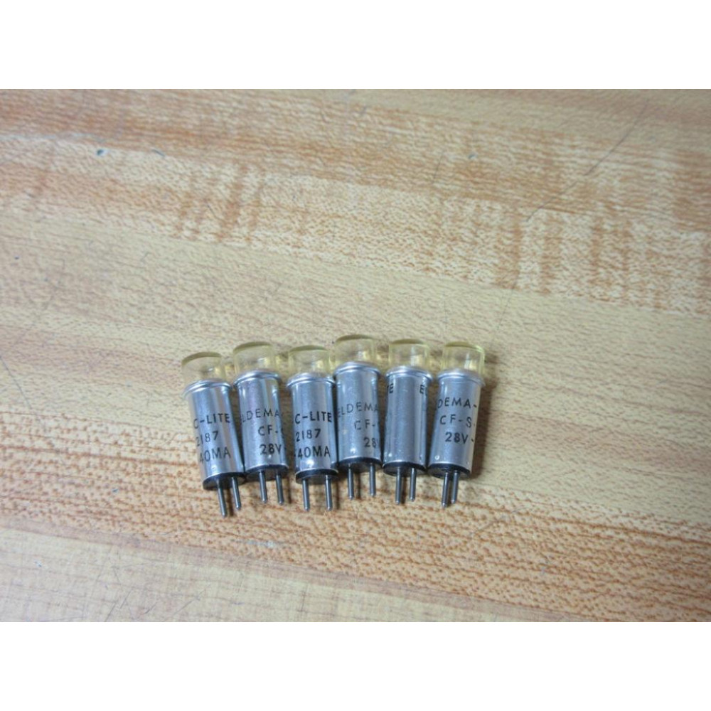 Eldema CF-S-2187 C-Lite Indicator Lamp CFS2187 (Pack of 6) - New No Box