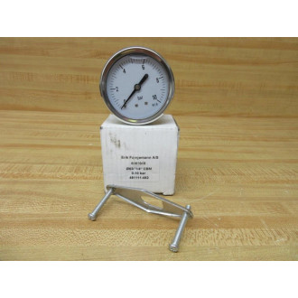 Erik Faergemann AS 0001040 Fluid Filled Pressure Gauge