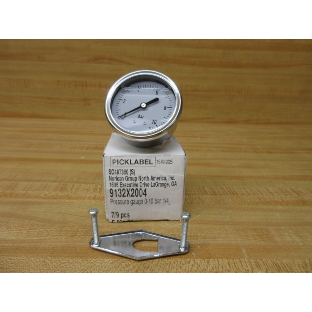 Norican Group North America 9132X2004 Disa Pressure Gauge F-021-E4