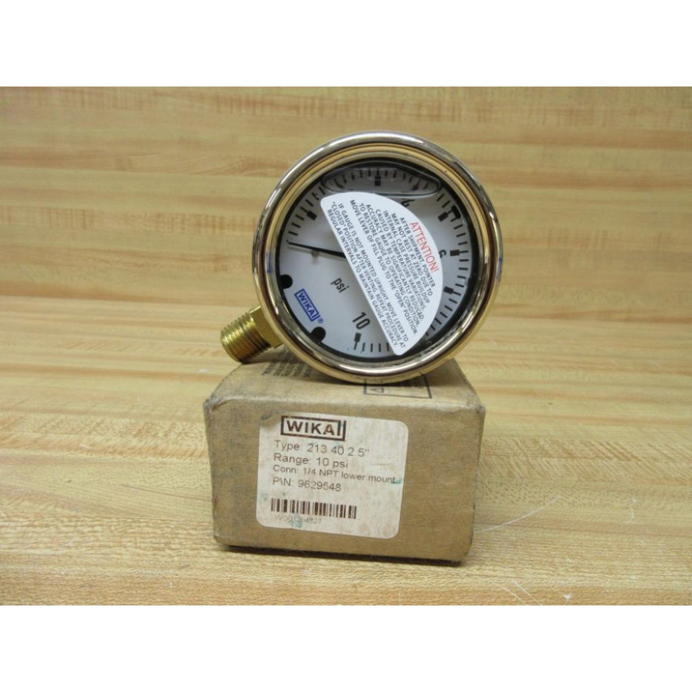 Wika 9629548 Fluid Filled Pressure Gauge