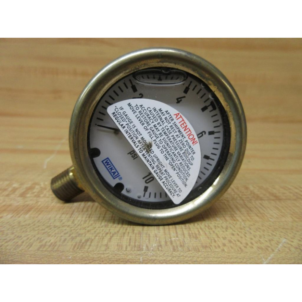 Wika 9629548 Fluid Filled Pressure Gauge - New No Box