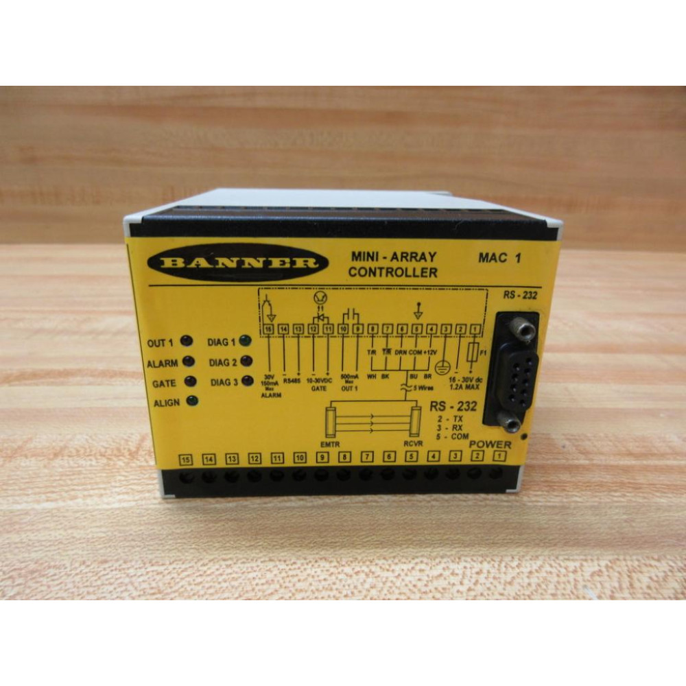 Banner MAC 1 RS-232 Mini Array Controller RS232 - Used