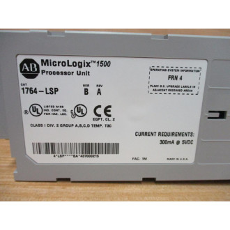 Allen Bradley 1764-LSP Processor Unit 1764LSP Ser.B, Rev. A - New No Box