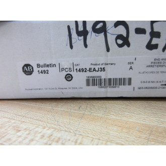 Allen Bradley 1492-EAJ35 End Barrier 1492EAJ35 Black (Pack of 98)