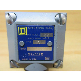 Square D 9007-G Limit Switch Head 9007G