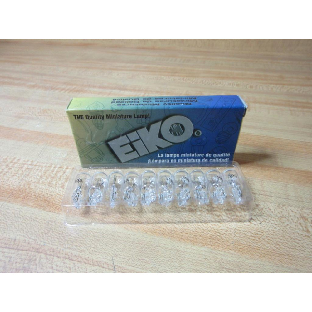Eiko 193 Miniature Lamp Light Bulb (Pack of 10)