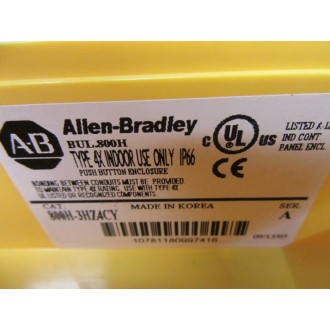 Allen Bradley 800H-3HZ4CY Enclosure - Used