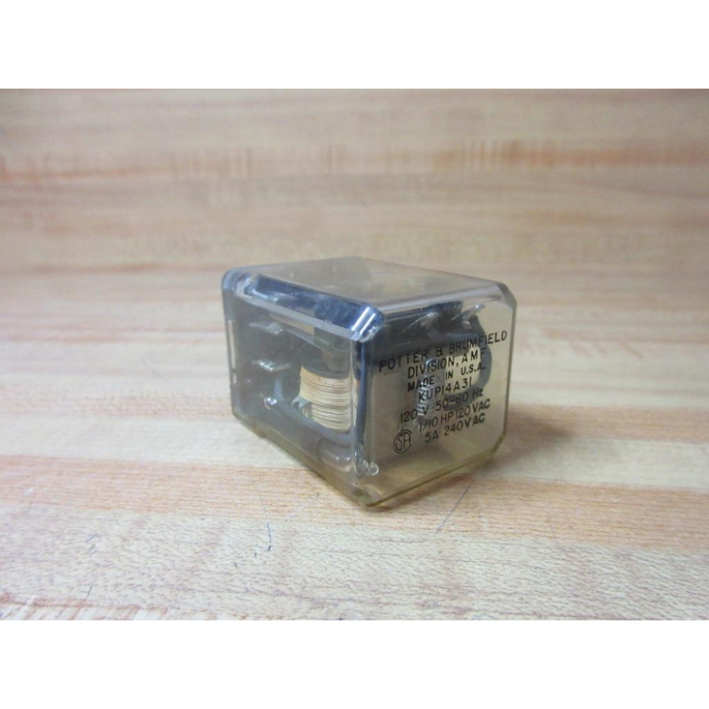 Potter & Brumfield KUP14A31-120V AC AMF Relay KUP14A31-120VAC - Used