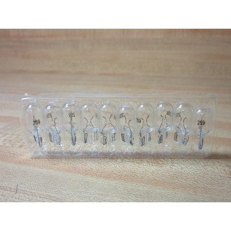 Philips 259 Miniature Lamp Light Bulb (Pack of 10) - New No Box