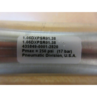 Parker 1.06DXPSR01.38 Pneumatic Cylinder 106DXPSR0138 - New No Box