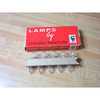 Chicago Miniature PR6 Miniature Lamp Light Bulb CMPR6 (Pack of 10)