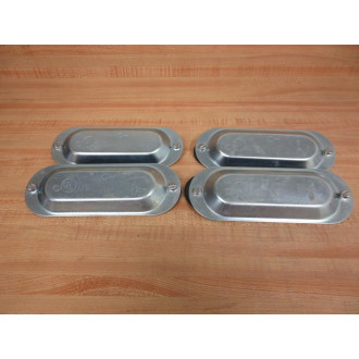 Crouse & Hinds 450 Conduit Cover 1-14" - 1-12" (Pack of 4) - New No Box