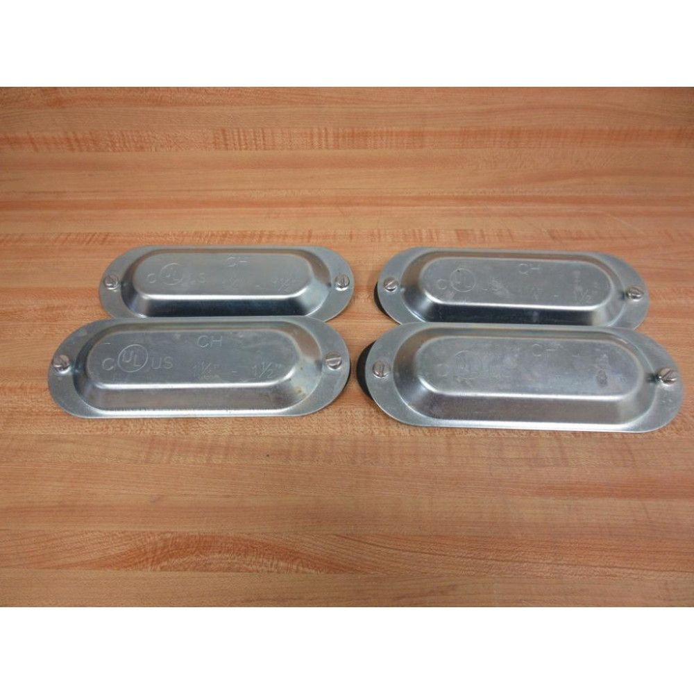 Crouse & Hinds 450 Conduit Cover 1-14" - 1-12" (Pack of 4) - New No Box