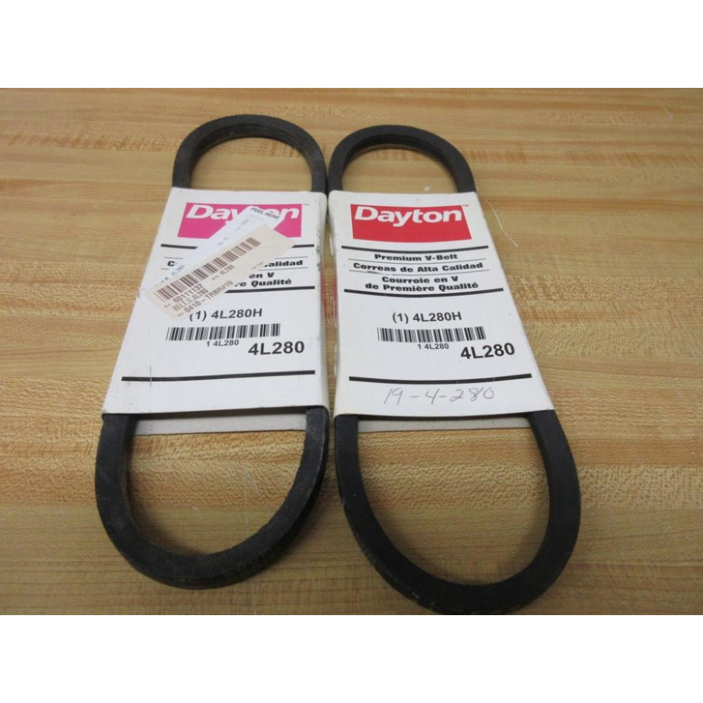 Dayton 4L280 V Belt 4L280H (Pack of 2)