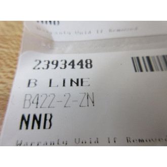 Eaton B422-2-ZN B-Line Right Angle Clamp B4222ZN - New No Box