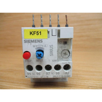 Siemens 3RU1116-0HB0 Overload Relay 3RU11160HB0 - Used