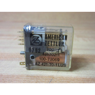American Zettler AZ421-70-1LUS Relay 100-78069 - New No Box