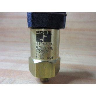 Ross Controls 1104A30 Mechanical Pressure Switch WOut Solenoid - Used