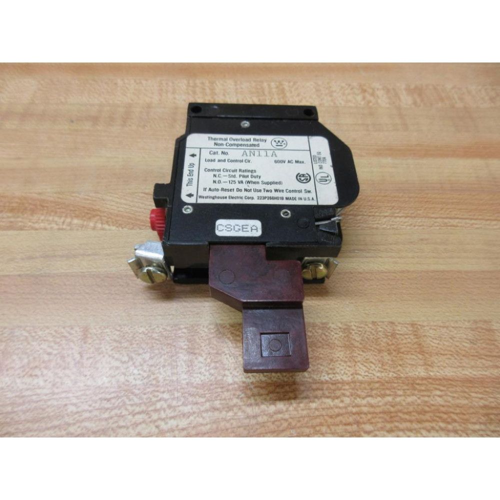 Westinghouse AN11A Thermal Overload - New No Box