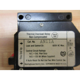 Westinghouse AN11A Thermal Overload - New No Box