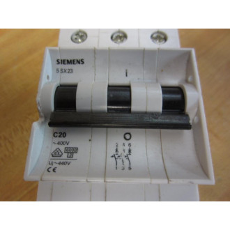 Siemens 5SX23C20 Circuit Breaker - Used