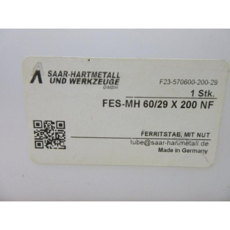 Saar-Hartmetall FES-MH 6029 X 200 NF Ferrite Rod  FESMH6029X200NF