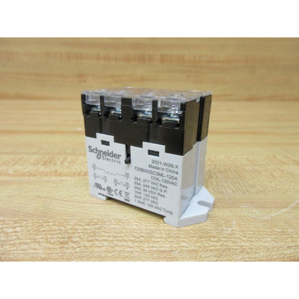 Schneider Electric 725BXXSC3ML-120A Power Relay 725BXXSC3ML120A - New No Box