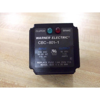 Warner Electric CBC-801-1 Power Supply 6001-448-004 Tested - New No Box