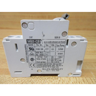 Allen Bradley 1492-CB1H070 Circuit Breaker 7 Amp 1 Pole (Pack of 3) - Used