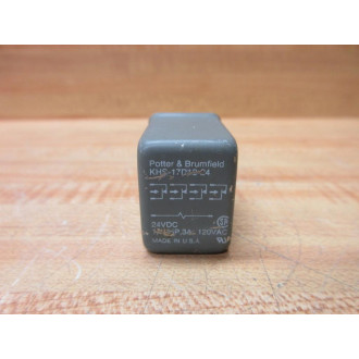 Potter & Brumfield KHS-17D12-24V DC Relay KHS17D12-24 - Used