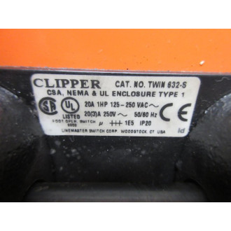 Linemaster Switch TWIN 632-S Clipper Foot Pedal TWIN632S Complete Assembly - Used