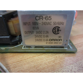 Omron 68-1078-21 PWB CR-65 M Board 1-623-124-11 - Used