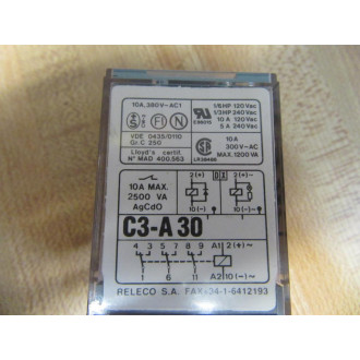 Releco C3-A 30 120VAC Turck C3-A 30 - Used