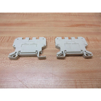 Siemens 8WA1 011-6DG11 Terminal Block 8WA10116DG11 (Pack of 2) - Used