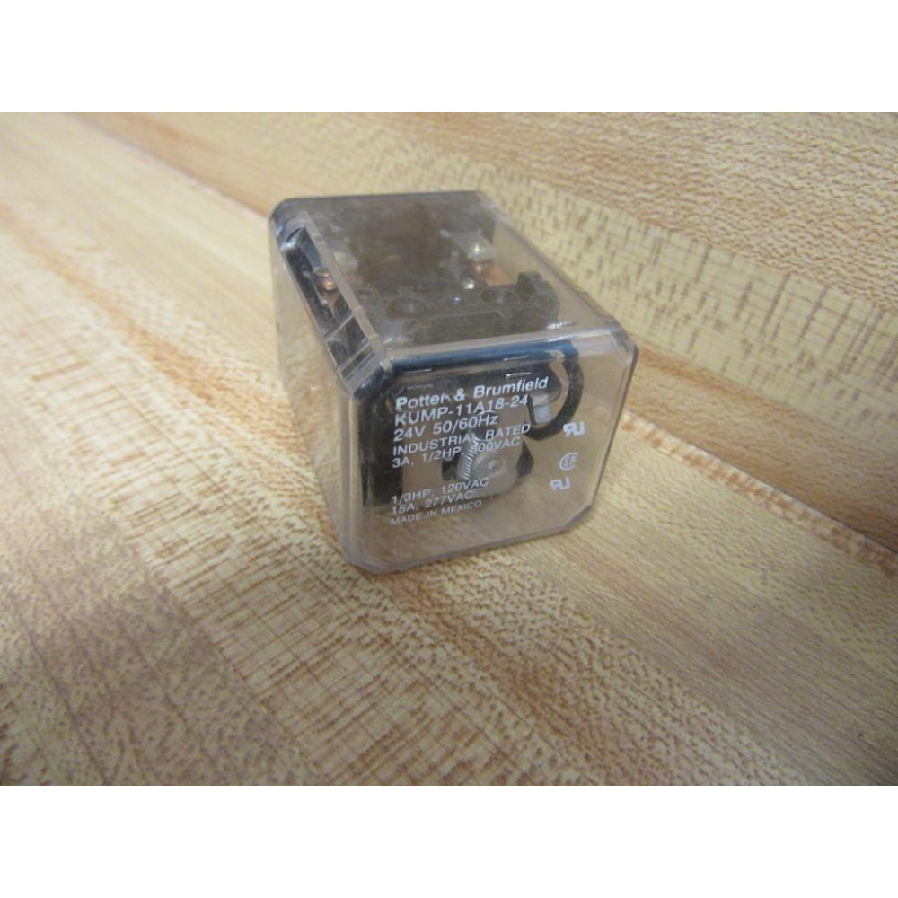 Potter & Brumfield KUMP11A18-24V Relay KUMP11A1824V 13HP - Used