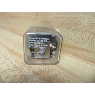 Potter & Brumfield KUMP11A18-24V Relay KUMP11A1824V 13HP - Used