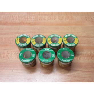 Buss T-25 Bussmann Plug Fuse Cross Ref 3W759 (Pack of 7) - Used
