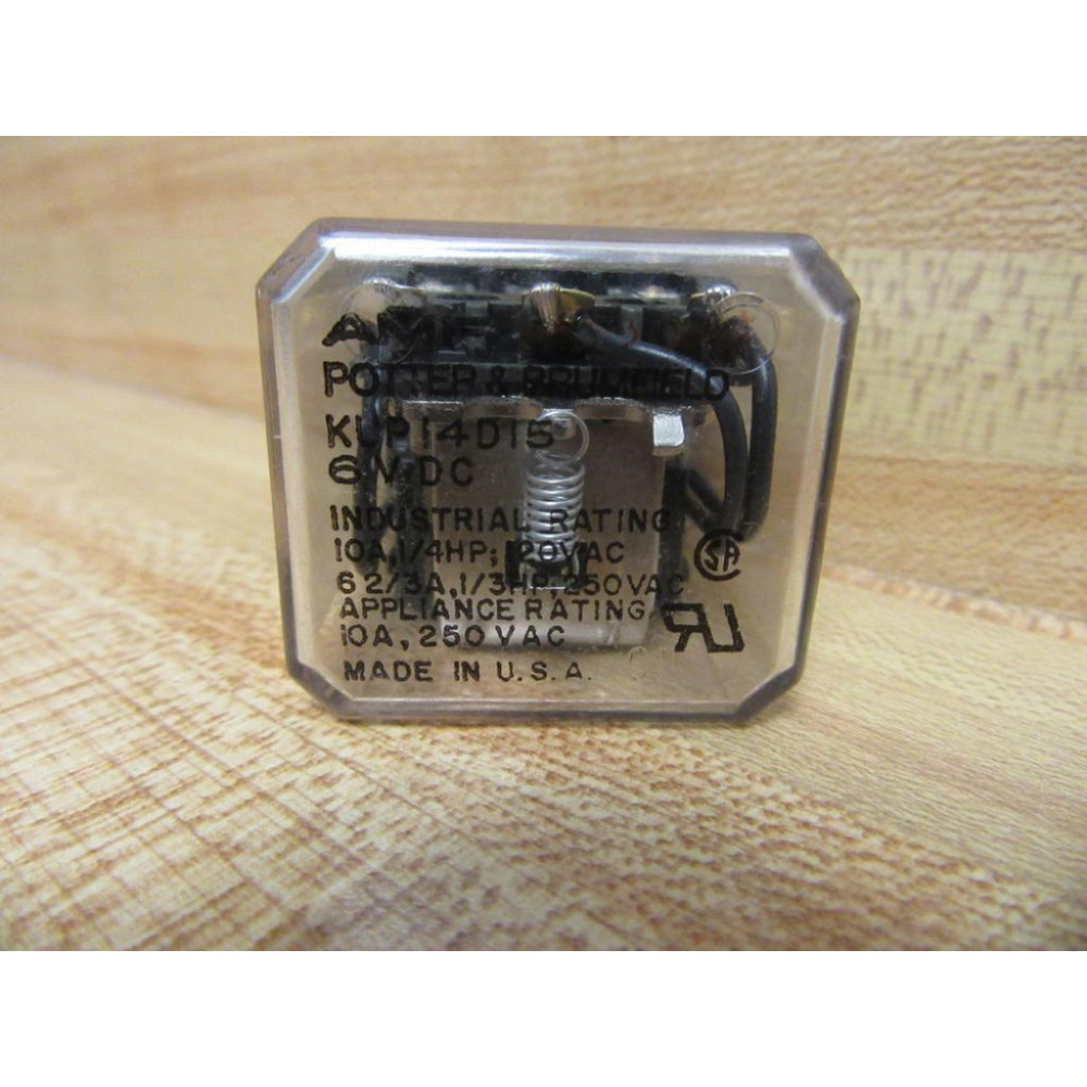 Potter & Brumfield KUP-14D15-6V DC Tyco Relay KUP-14D15-6VDC 14HP - Used