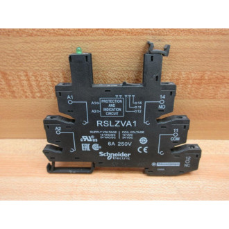 Schneider Electric RSLZVA1 Relay Socket Without RSL1AB4BD - New No Box