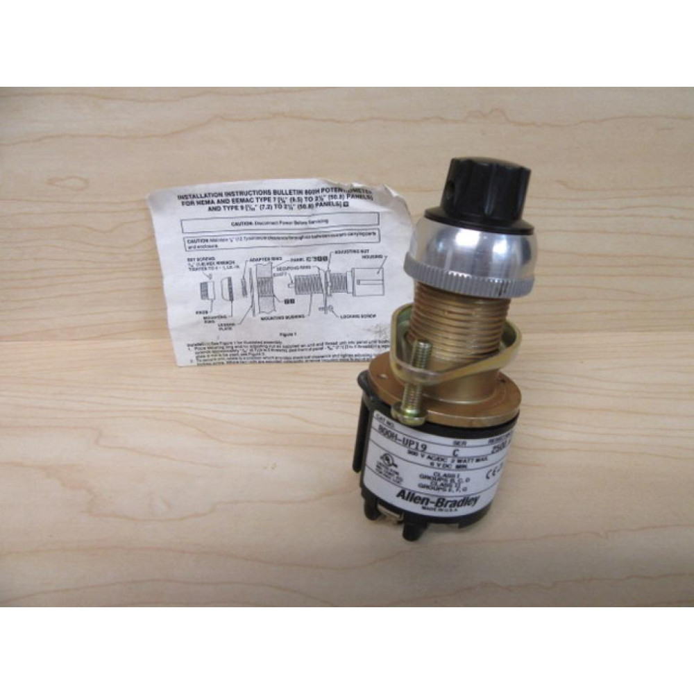 Allen Bradley 800H-UP19 Potentiometer 800HUP19 Non-Standard Knob - New No Box