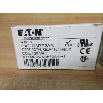 Eaton D3PF2AA Relay D3PF2AA-120V AC