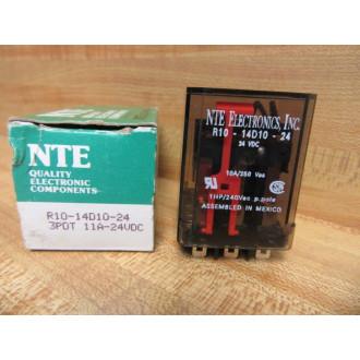 NTE R10-14D10-24 24VDC Relay R10-14D10-24VDC 1 HP240VAC