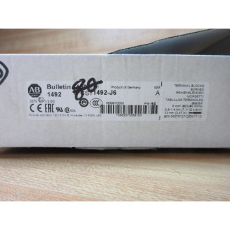 Allen Bradley 1492-J6 Terminal Block 1492J6 Series A (Pack of 60)