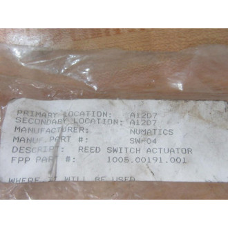 Numatics SW-04 Reed Switch Actuator SW04