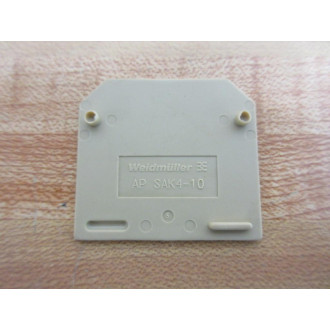 Weidmuller AP-SAK4-10 End Plate APSAK410 (Pack of 29) - Used