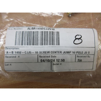 Allen Bradley 1492-CJJ510 Center-To-Center Jumper 1492CJJ510 (Pack of 8)