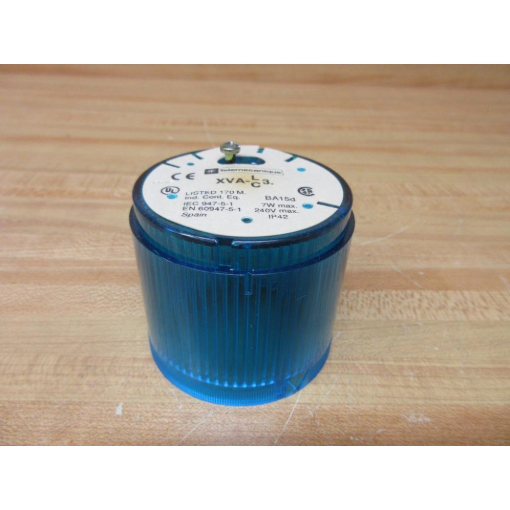 Telemecanique XVA-LC3-B Blue Stack Light 240 V - Used