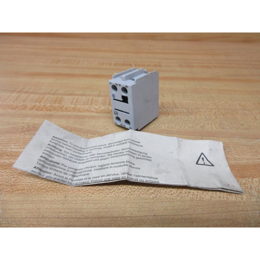Allen Bradley 100-FA20 Auxiliary Contact 100FA20 Series B - New No Box