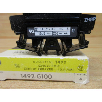 Allen Bradley 1492-G100 Circuit Breaker 10Amp 1492G100 Series A