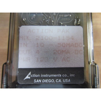 Action Instruments 2100-1154 Relay 21001154 120Vac - New No Box